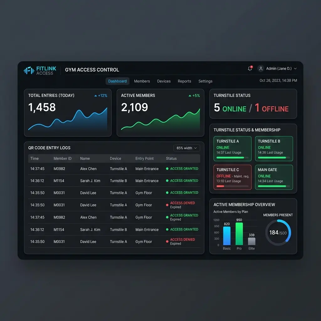 Gym Access Control Software