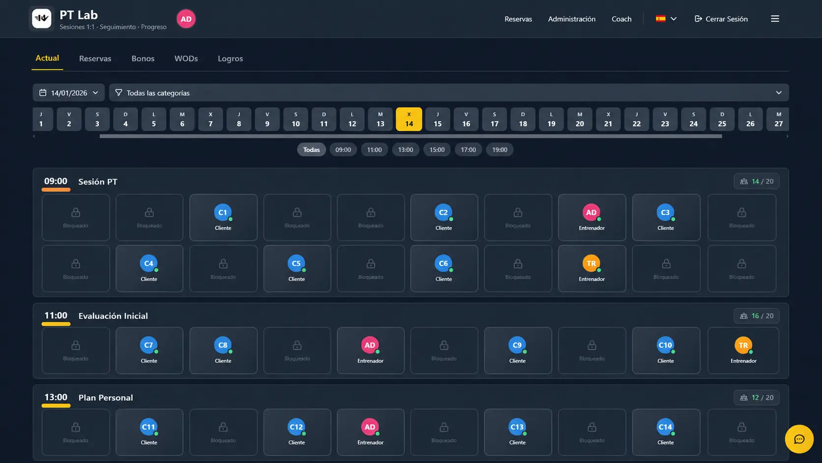 Personal Trainer Software